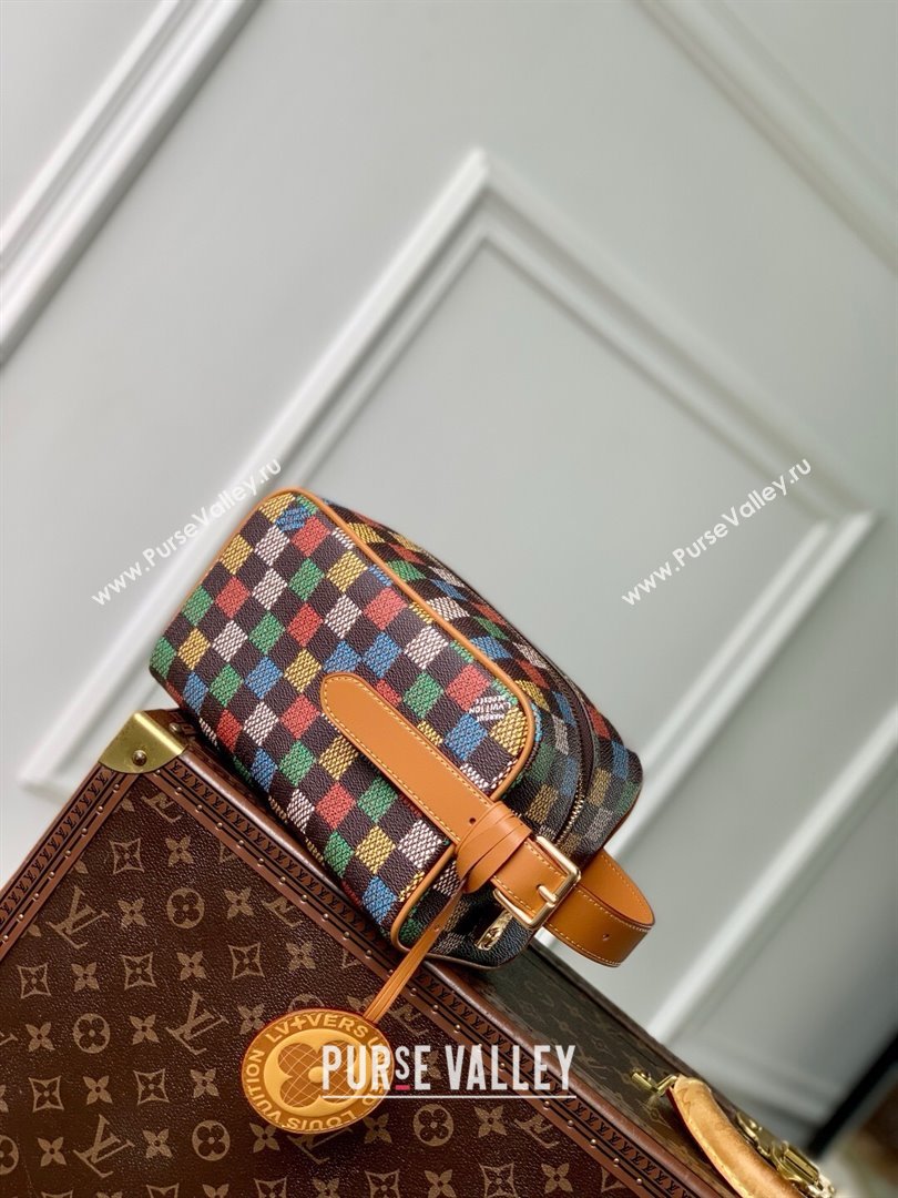 Louis Vuitton Locker Dopp Kit Bag in LV Vers Damier Ebene Canvas N00151 2025 (K-25030617)