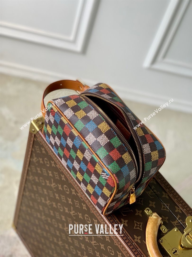 Louis Vuitton Locker Dopp Kit Bag in LV Vers Damier Ebene Canvas N00151 2025 (K-25030617)