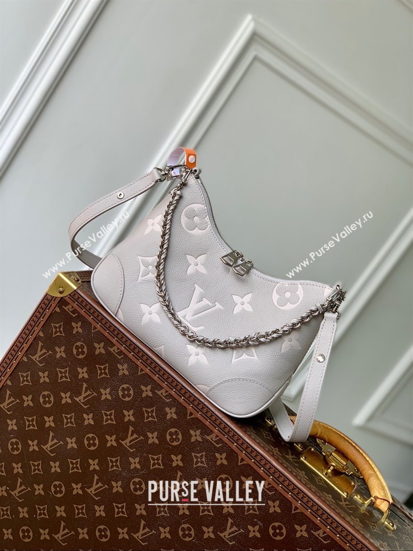 Louis Vuitton Boulogne Bag in Embossed Grained Cowhide Leather M14211 Gray 2025 (K-25030603)