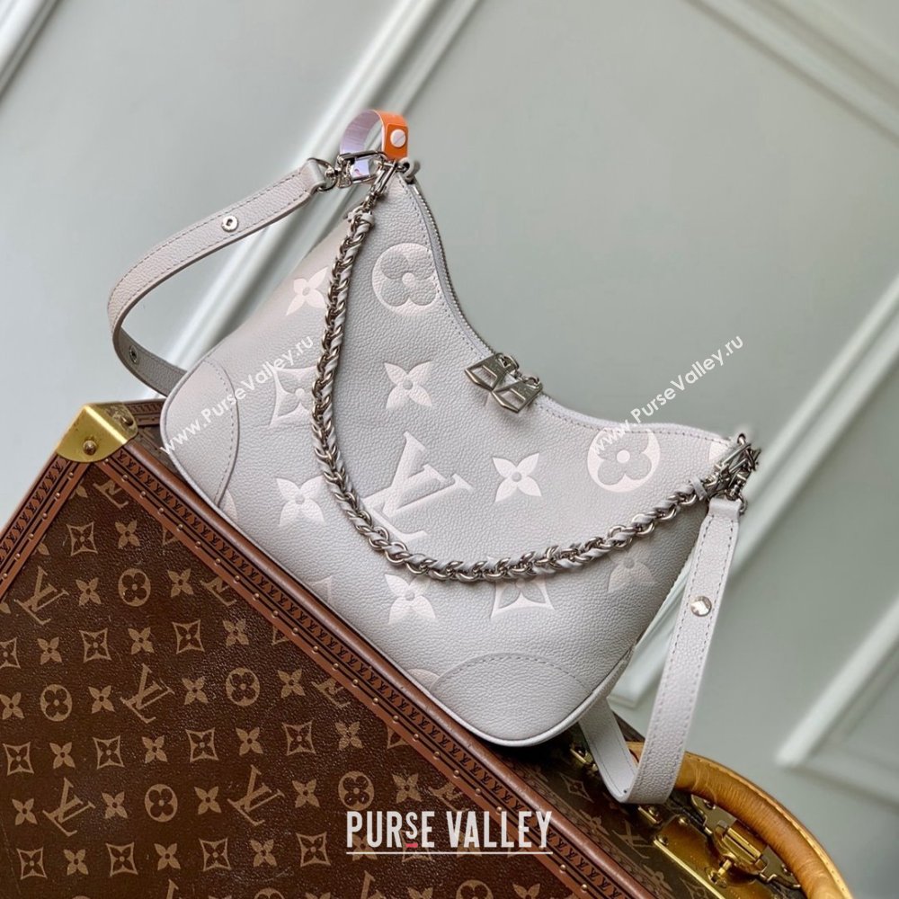 Louis Vuitton Boulogne Bag in Embossed Grained Cowhide Leather M14211 Gray 2025 (K-25030603)