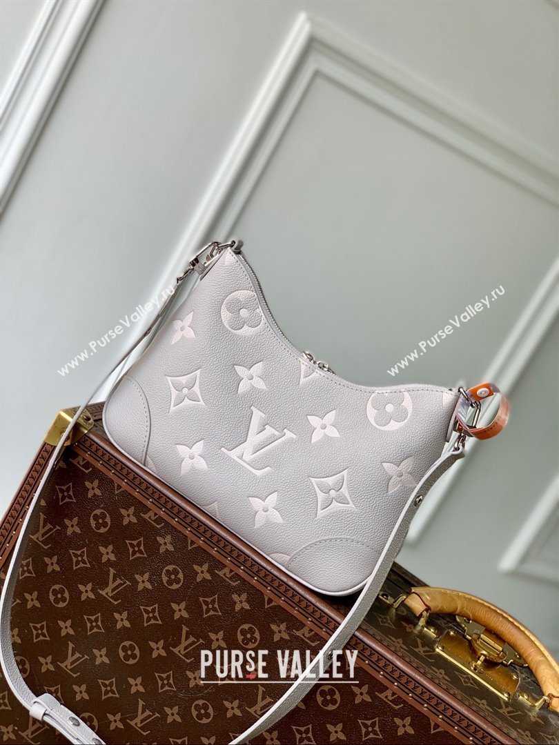 Louis Vuitton Boulogne Bag in Embossed Grained Cowhide Leather M14211 Gray 2025 (K-25030603)