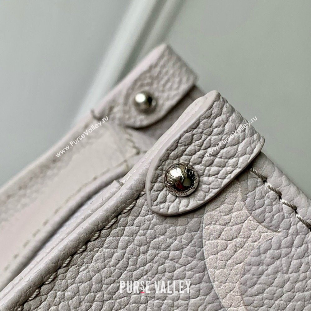 Louis Vuitton OnTheGo East West Bag in Embossed Grained Cowhide Leather M14213 Grey 2025 (K-25030604)