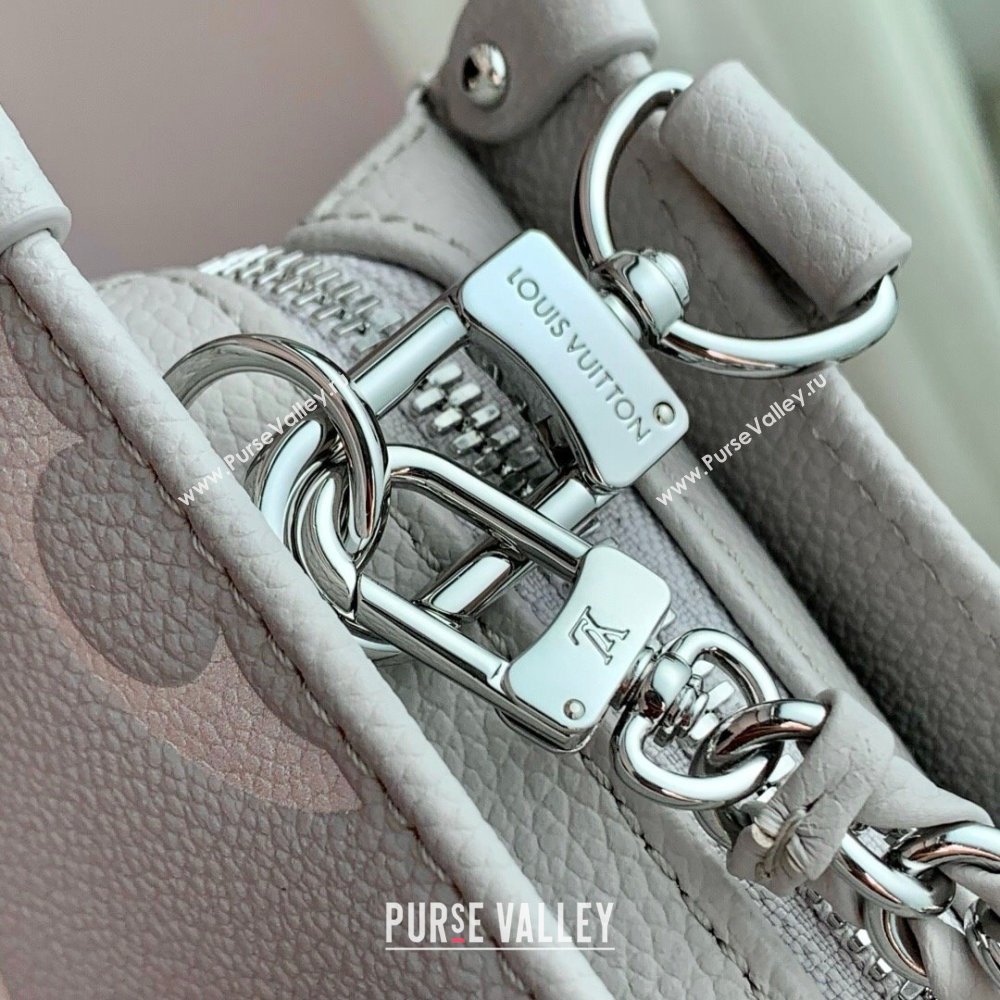 Louis Vuitton OnTheGo East West Bag in Embossed Grained Cowhide Leather M14213 Grey 2025 (K-25030604)