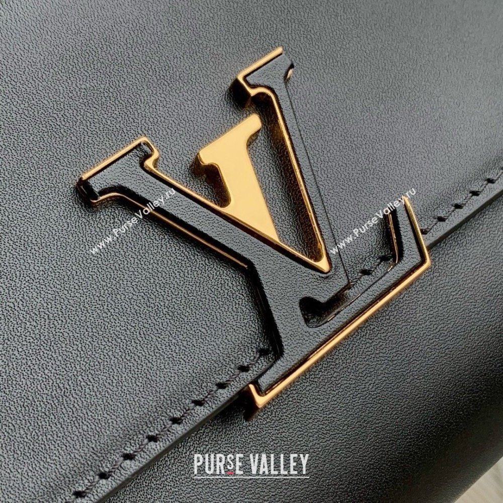 Louis Vuitton Wallet On Chain Capucines Bag in Calfskin Leather M12143 Black 2025 (K-25030605)