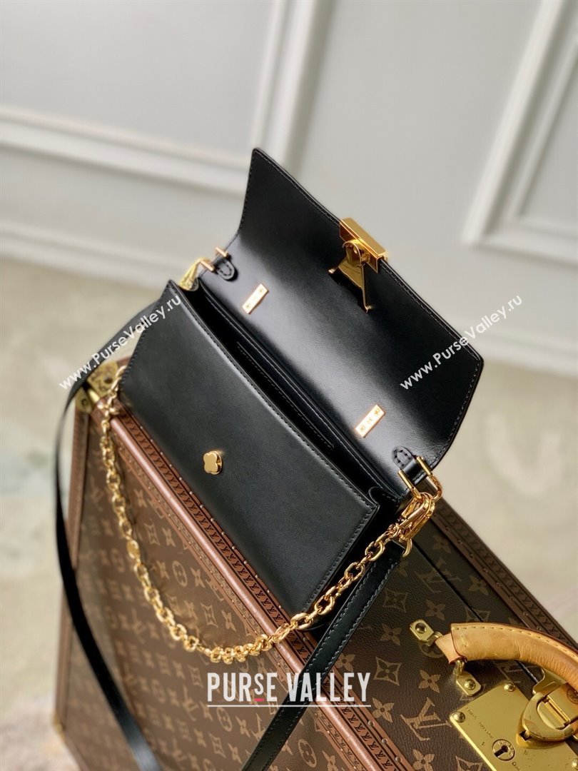 Louis Vuitton Wallet On Chain Capucines Bag in Calfskin Leather M12143 Black 2025 (K-25030605)