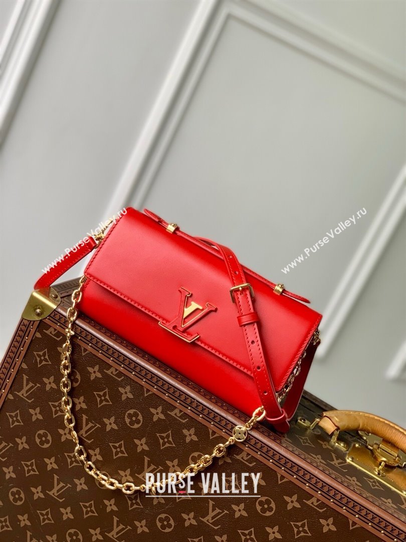 Louis Vuitton Wallet On Chain Capucines Bag in Calfskin Leather M12405 Red 2025 (K-25030606)