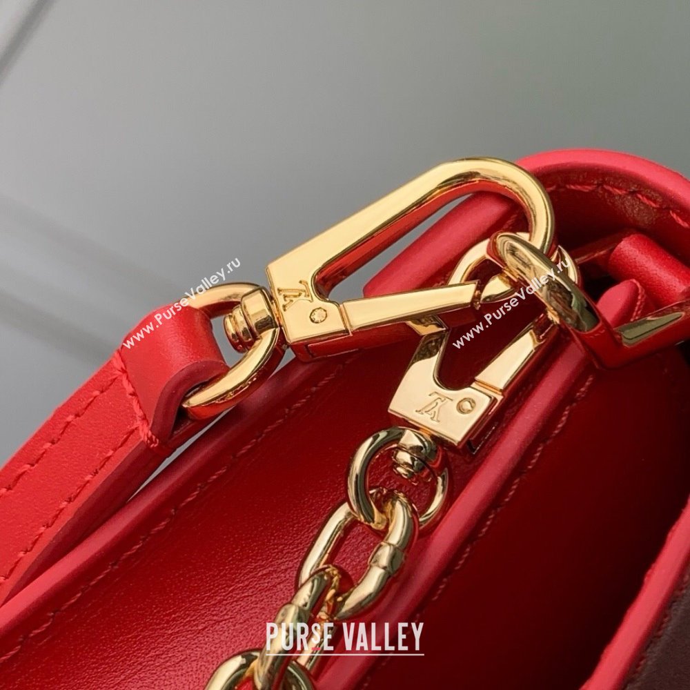 Louis Vuitton Wallet On Chain Capucines Bag in Calfskin Leather M12405 Red 2025 (K-25030606)