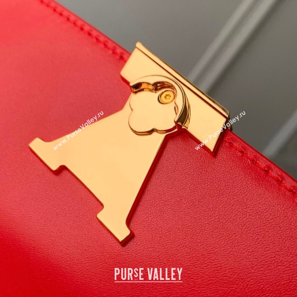 Louis Vuitton Wallet On Chain Capucines Bag in Calfskin Leather M12405 Red 2025 (K-25030606)