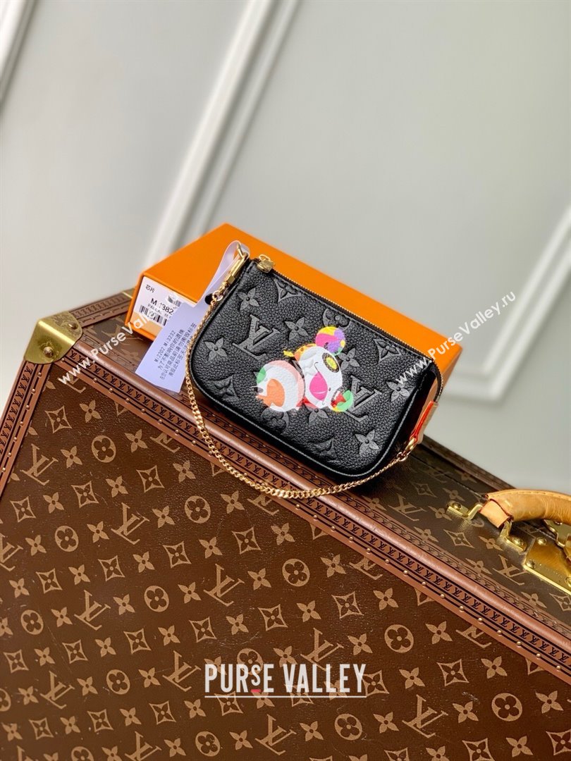 Louis Vuitton LV x TM Mini Pochette Accessoires Bag in Monogram Embossed Grained Leather M13824 Black 2025 (K-25030610)