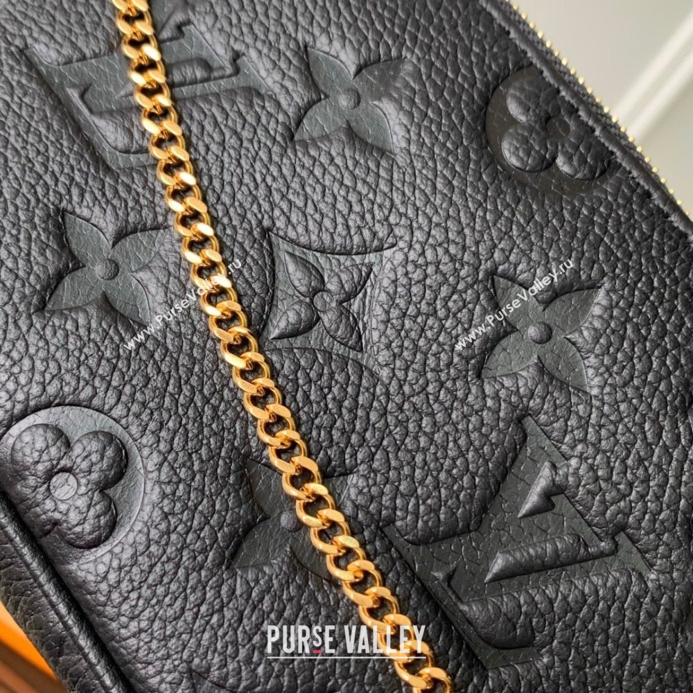 Louis Vuitton LV x TM Mini Pochette Accessoires Bag in Monogram Embossed Grained Leather M13824 Black 2025 (K-25030610)