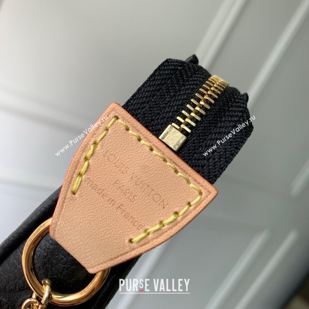 Louis Vuitton LV x TM Mini Pochette Accessoires Bag in Monogram Embossed Grained Leather M13824 Black 2025 (K-25030610)