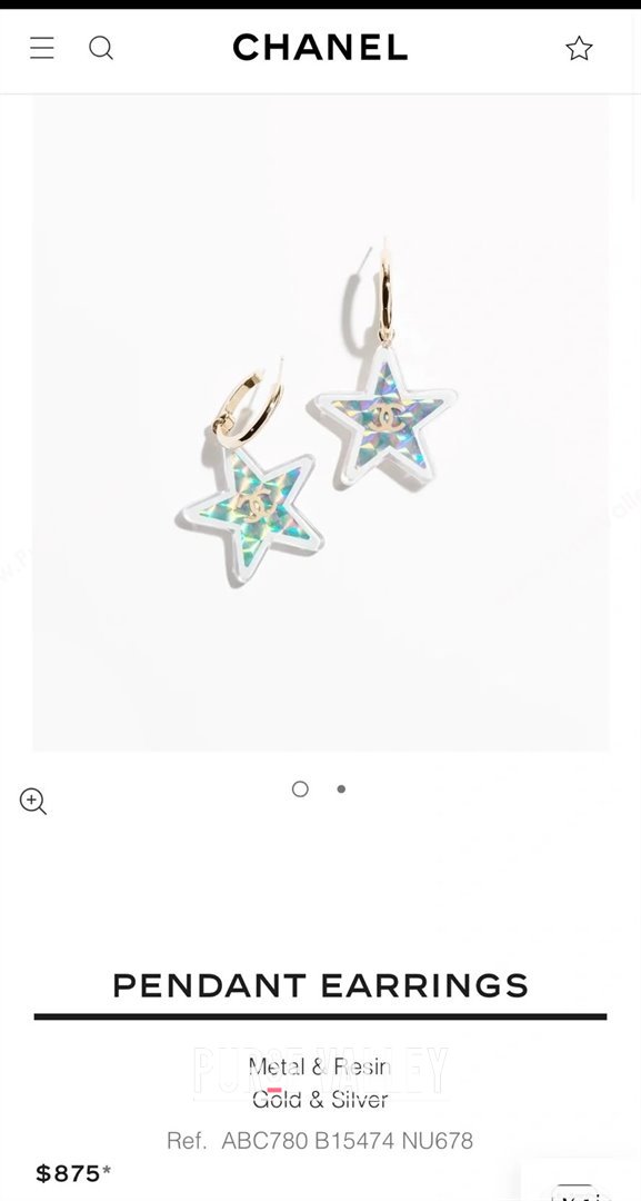 Chanel Star Pendant Earrings CH12511 2024 (YF-24012511)