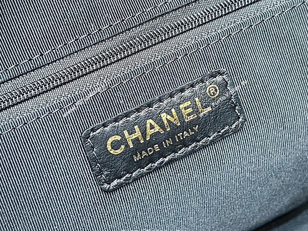 Chanel Small Bowling Bag in Shiny Calfskin AS4905 Black 2024 Top Quality (SHUNY-24121802)