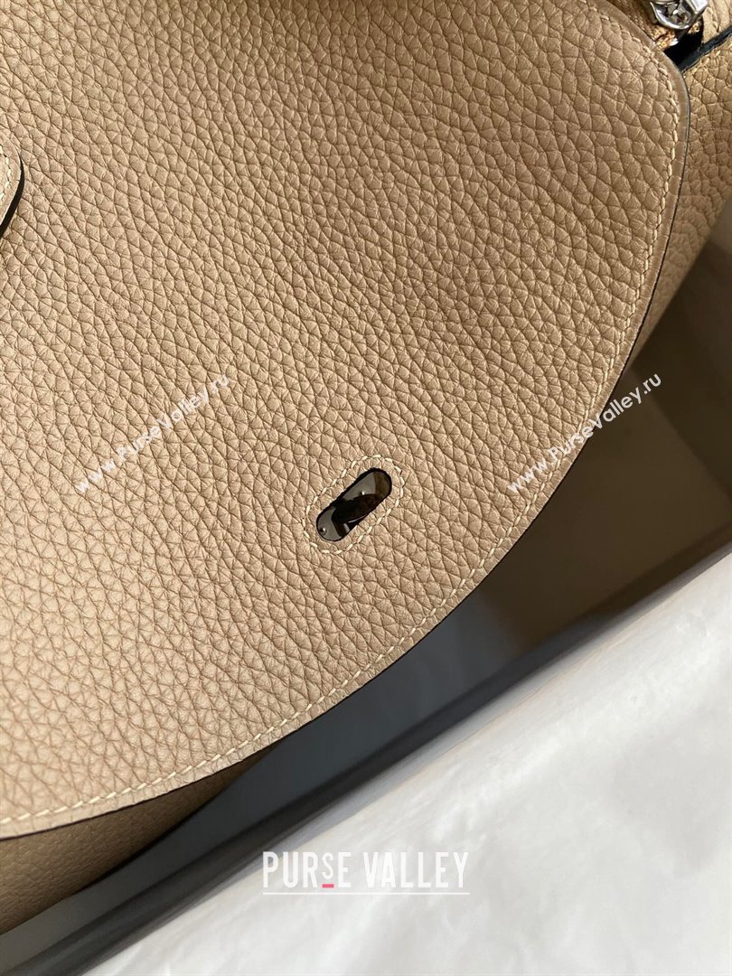 Hermes Lindy 26/30 Bag in Original Taurillon Clemence Leather Turtledove Grey/Silver 2024(Full Handmade) (XYA-24051533)