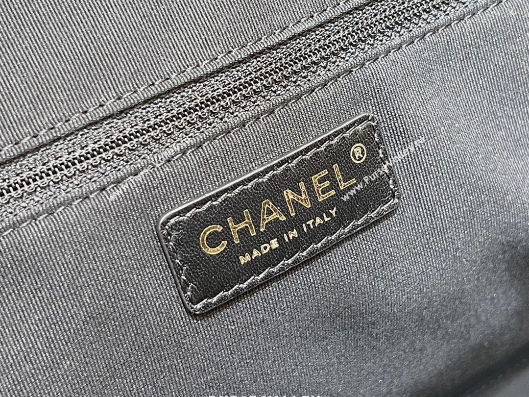 Chanel Bowling Bag in Grey Washed Denim AS4812 2024 Top Quality (SHUNY-24121803)