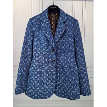 Louis Vuitton Monogram Denim Jacket LV7918 Blue 2024 (Q-24070918)