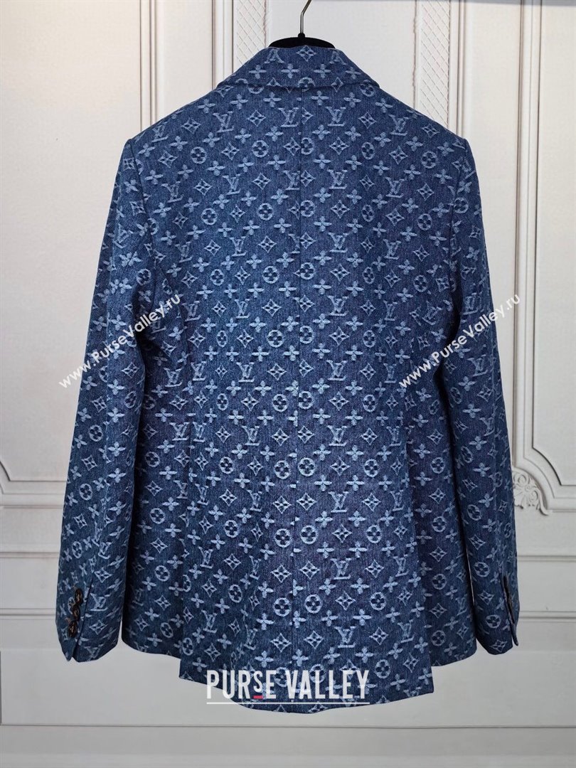 Louis Vuitton Monogram Denim Jacket LV7918 Blue 2024 (Q-24070918)