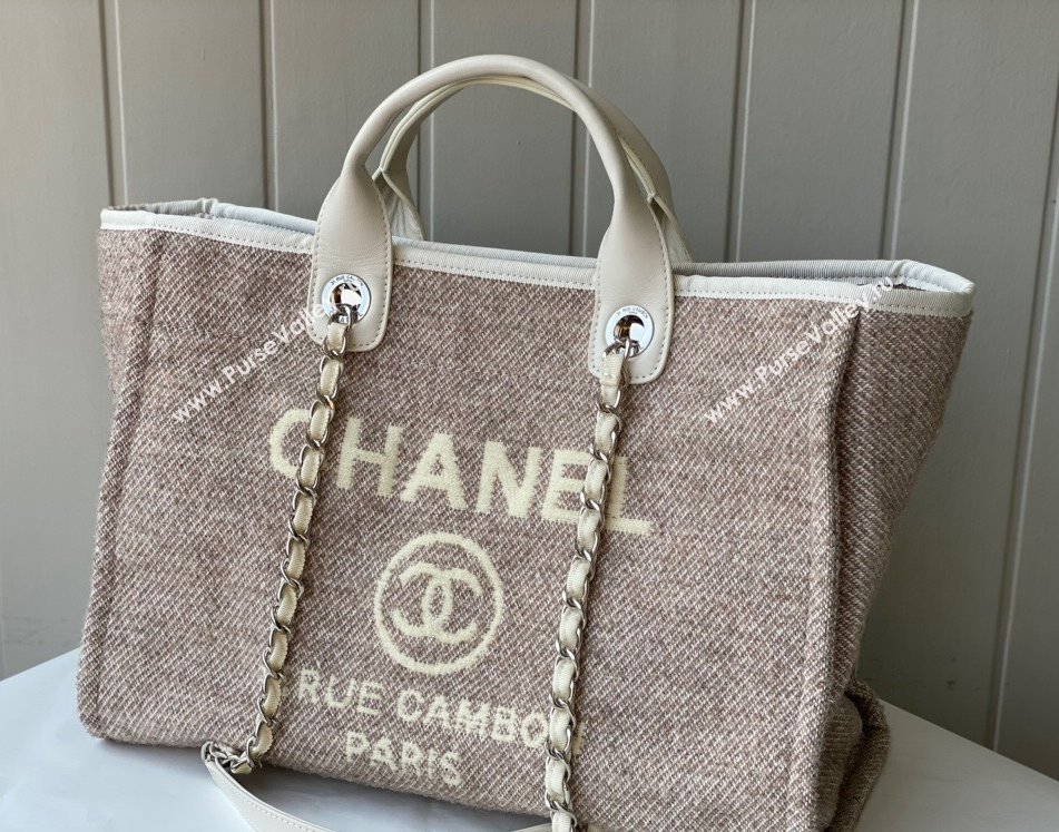 Chanel Deauville Mixed Fibers Large Shopping Bag A66941 Beige 2021 15 TOP (SM-21101153)