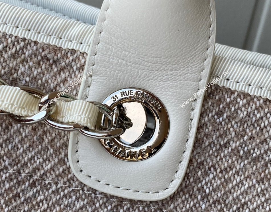 Chanel Deauville Mixed Fibers Large Shopping Bag A66941 Beige 2021 15 TOP (SM-21101153)