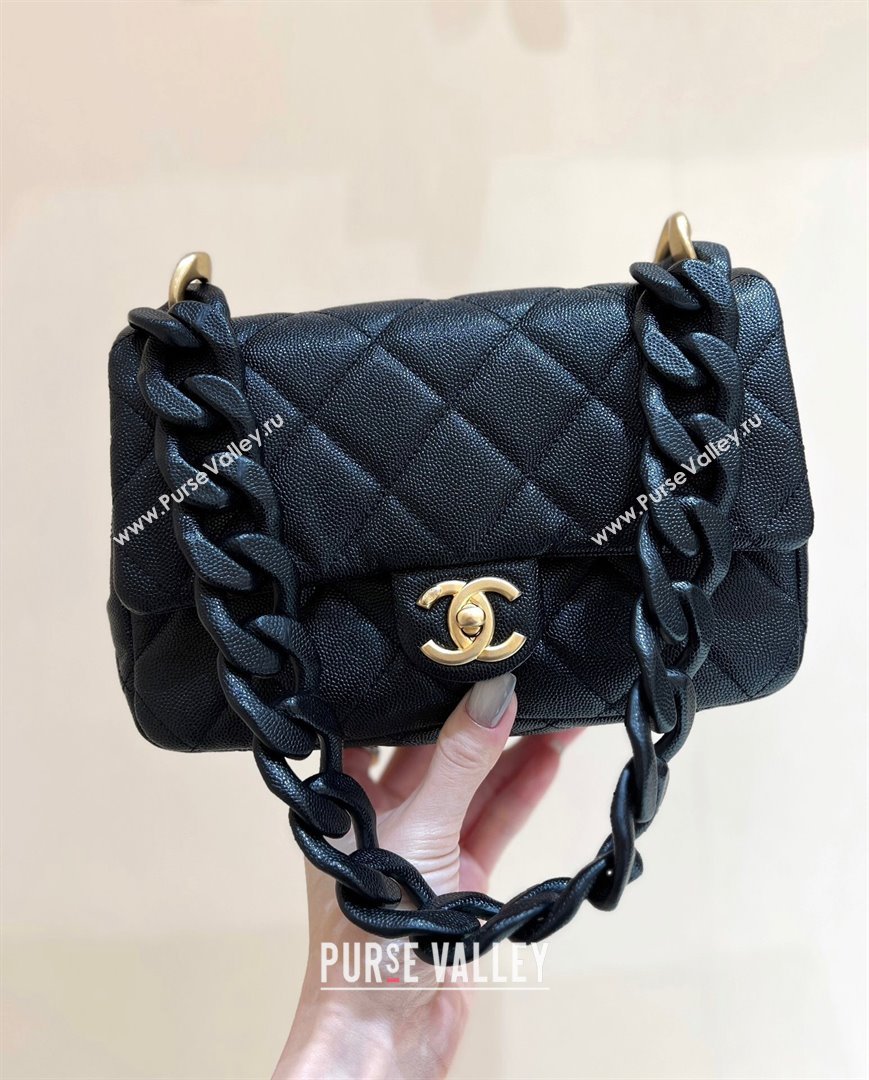 Chanel Grained Calfskin Flap Bag AS4788 Black 2024 Top Quality (SHUNY-24121805)