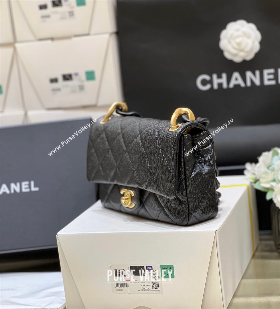 Chanel Grained Calfskin Flap Bag AS4788 Black 2024 Top Quality (SHUNY-24121805)