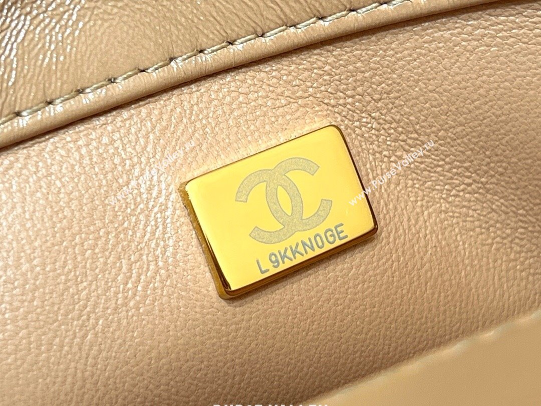 Chanel 24B Lambskin Mini Flap Bag with Top Handle AS5032 Light Brown 2024 Top Quality (SHUNY-24121807)