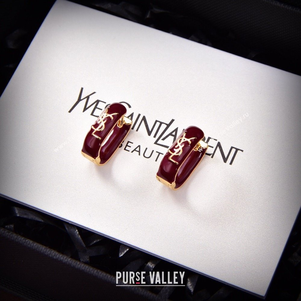 Saint Laurent Earrings S12517 Red 2024 (YF-24012517)