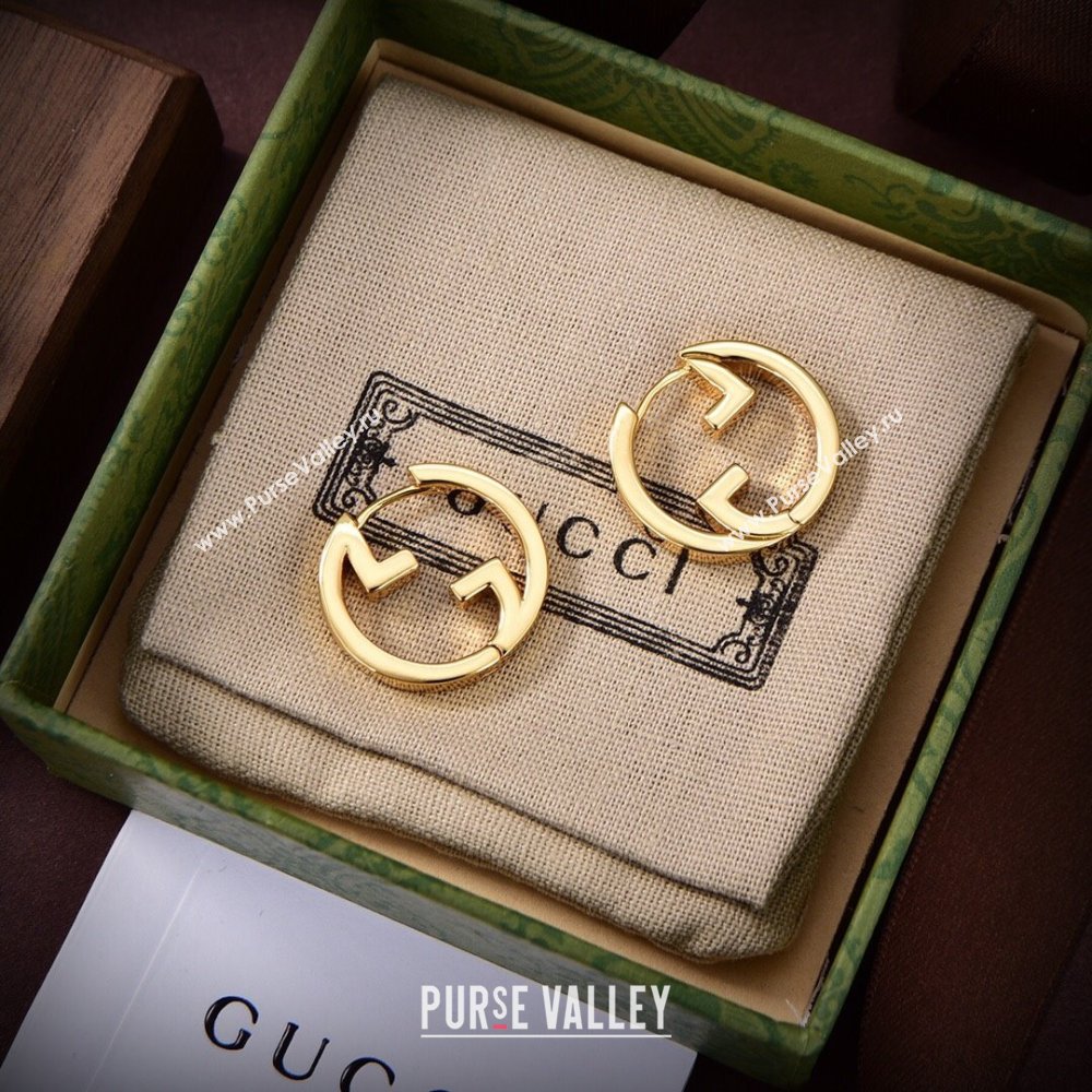 Gucci GG Earrings G12518 Gold 2024 (YF-24012518)