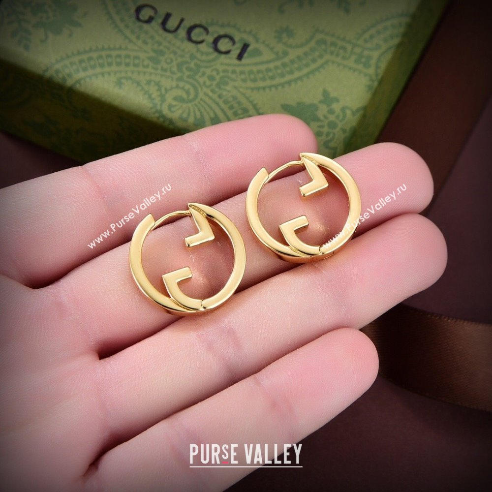 Gucci GG Earrings G12518 Gold 2024 (YF-24012518)