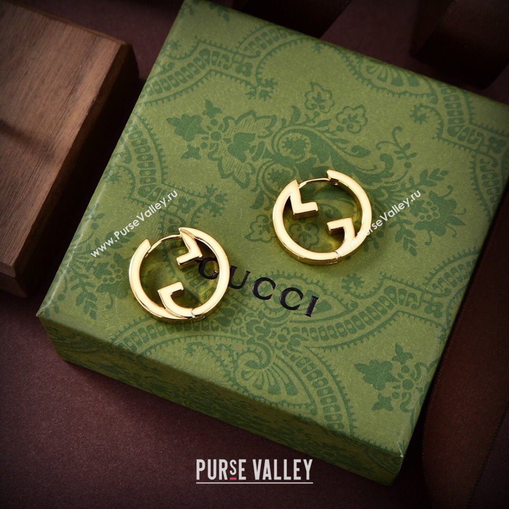 Gucci GG Earrings G12518 Gold 2024 (YF-24012518)