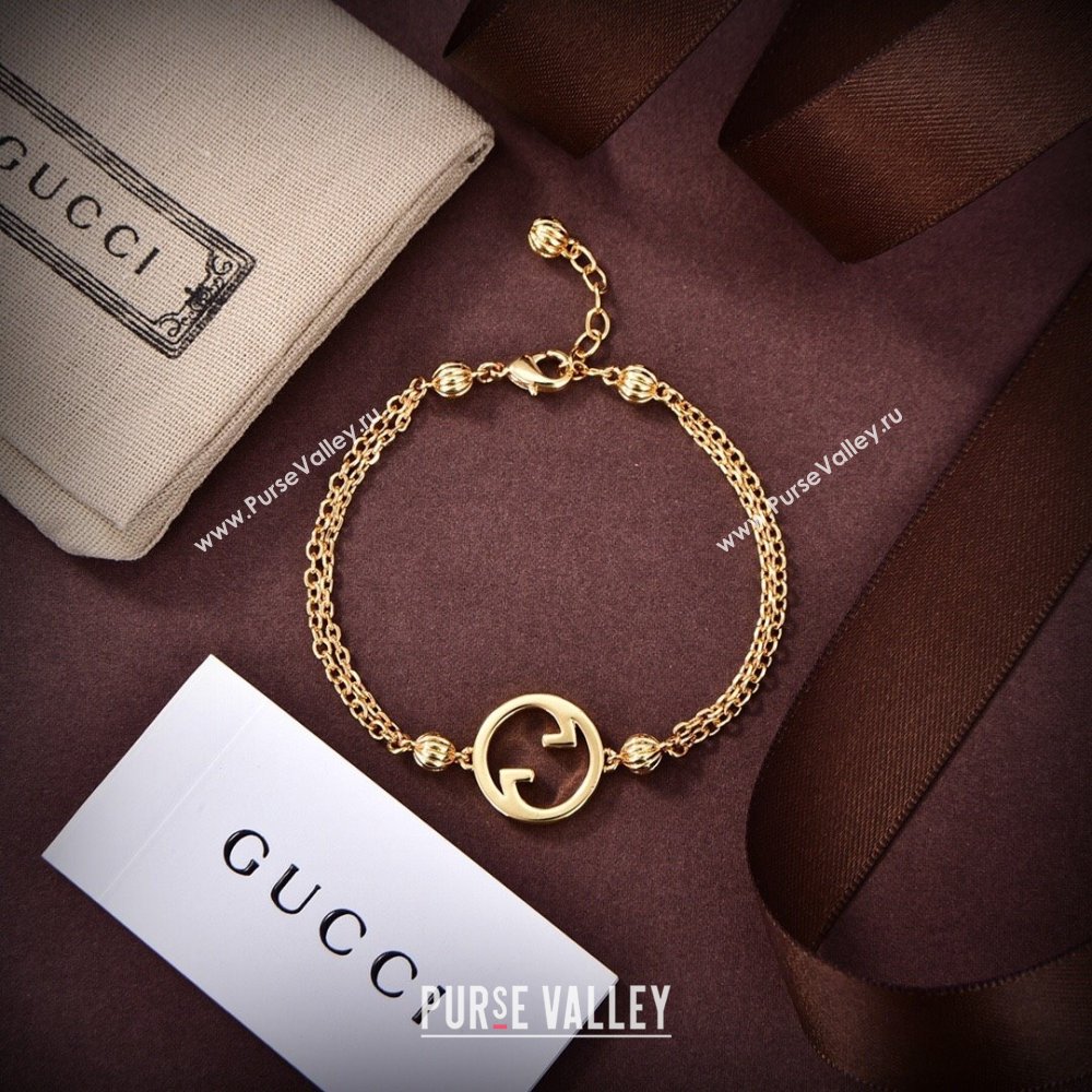 Gucci GG Bracelet G12519 Gold 2024 (YF-24012519)