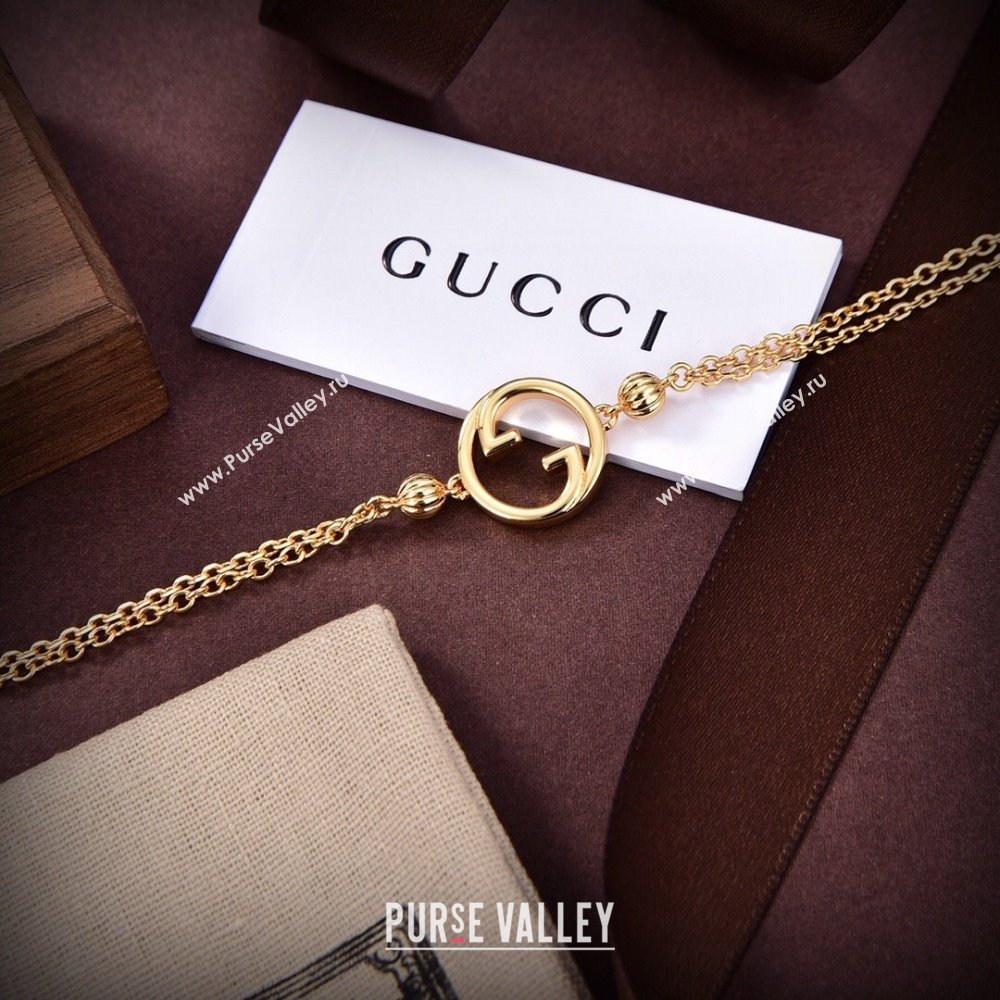 Gucci GG Bracelet G12519 Gold 2024 (YF-24012519)