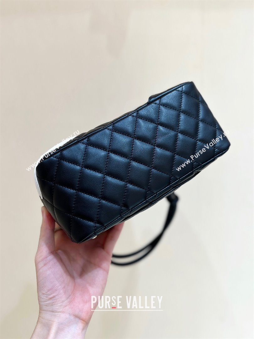 Chanel Cambon Mini Bowling Bag in Black Calfskin A29792 2024 Top Quality (SHUNY-24121809)