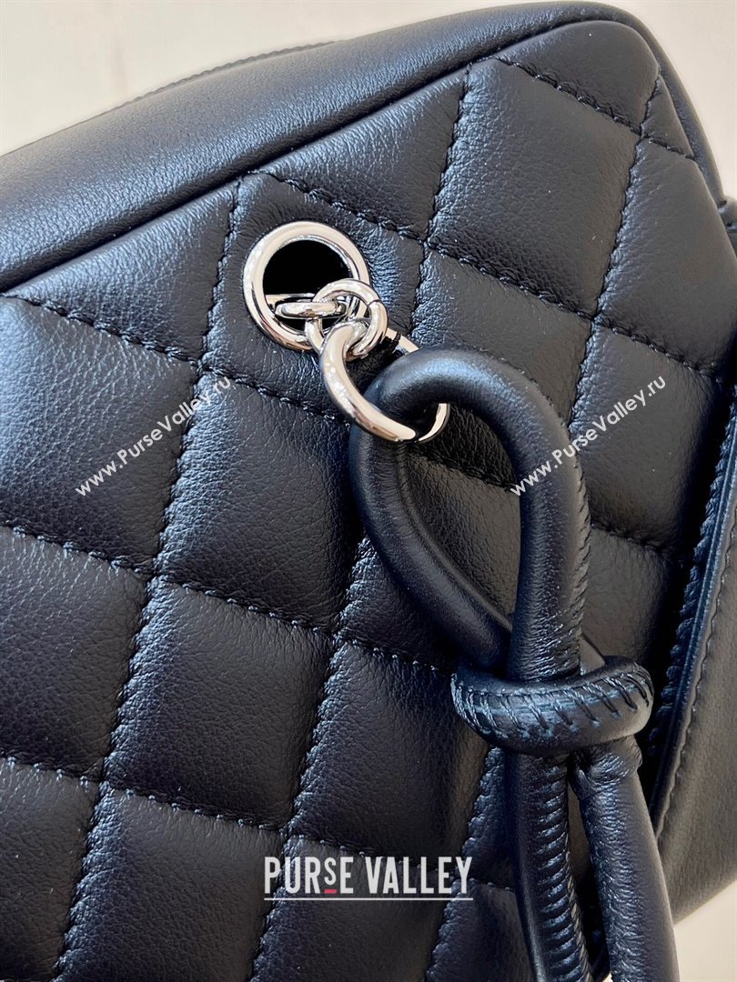 Chanel Cambon Mini Bowling Bag in Black Calfskin A29792 2024 Top Quality (SHUNY-24121809)