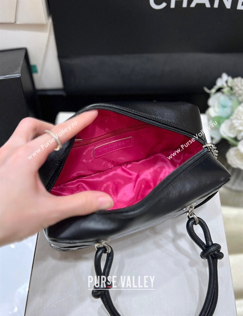 Chanel Cambon Mini Bowling Bag in Black Calfskin A29792 2024 Top Quality (SHUNY-24121810)