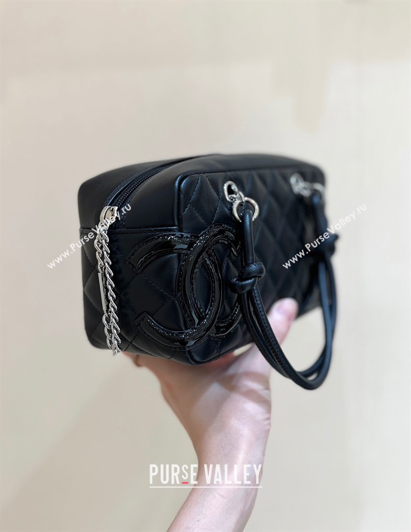 Chanel Cambon Mini Bowling Bag in Black Calfskin A29792 2024 Top Quality (SHUNY-24121810)