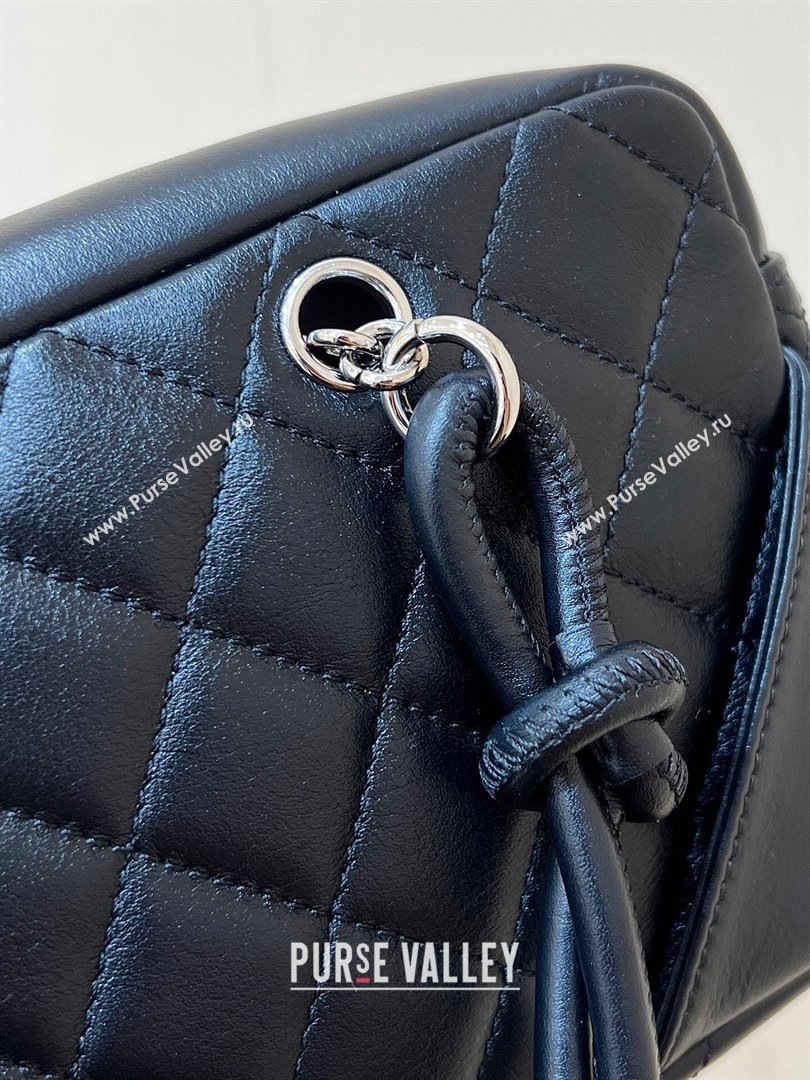 Chanel Cambon Mini Bowling Bag in Black Calfskin A29792 2024 Top Quality (SHUNY-24121810)