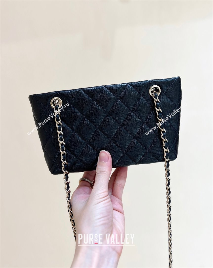 Chanel Classic Clutch with Chain in Haas Grained Calfskin AP4423 Black 2024 Top Quality (SHUNY-24121812)