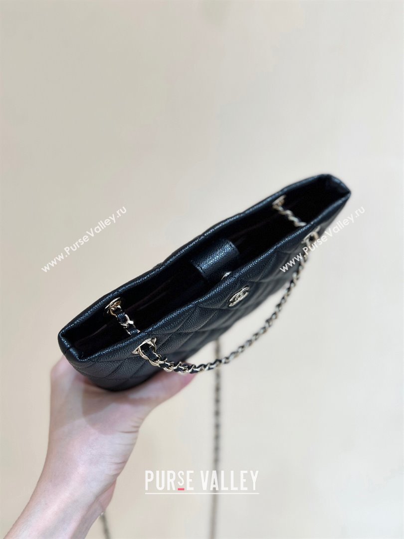 Chanel Classic Clutch with Chain in Haas Grained Calfskin AP4423 Black 2024 Top Quality (SHUNY-24121812)