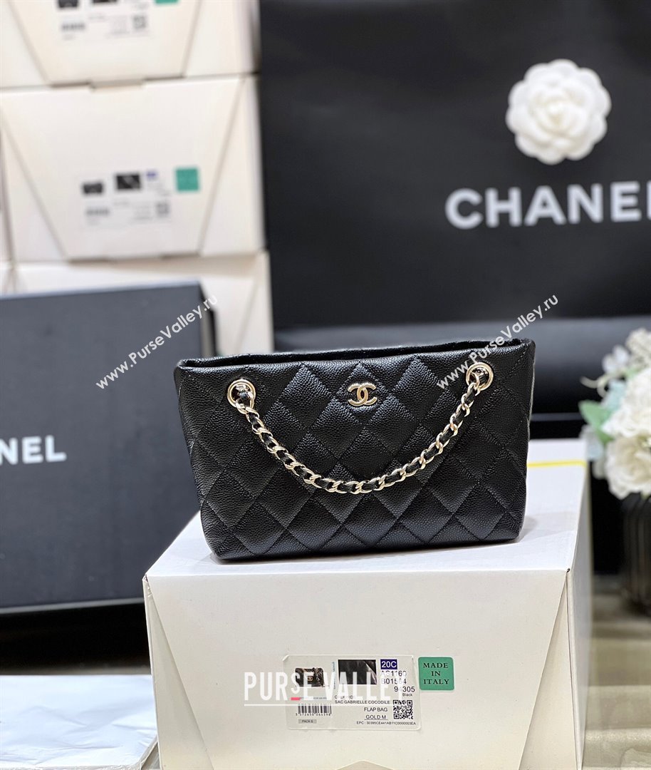 Chanel Classic Clutch with Chain in Haas Grained Calfskin AP4423 Black 2024 Top Quality (SHUNY-24121812)