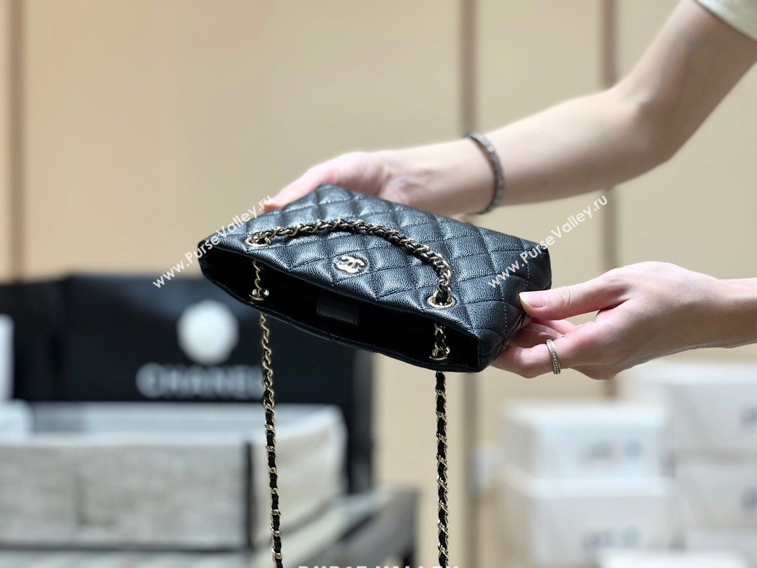 Chanel Classic Clutch with Chain in Haas Grained Calfskin AP4423 Black 2024 Top Quality (SHUNY-24121812)