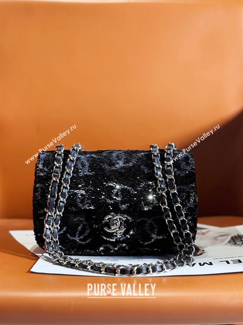 Chanel Sequins Evening Bag AS4297 Black 01 2023 (YEZI-23110136)