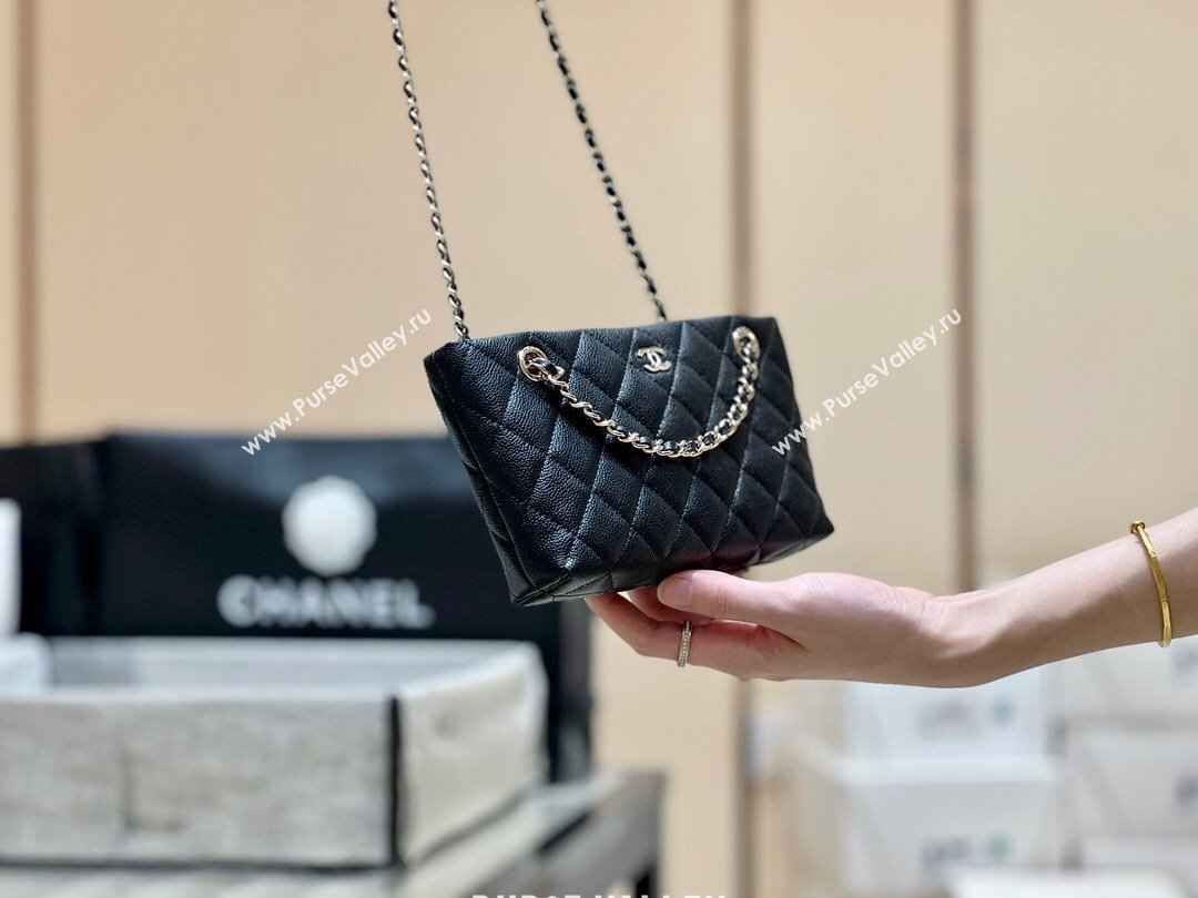 Chanel Classic Clutch with Chain in Haas Grained Calfskin AP4423 Black 2024 Top Quality (SHUNY-24121812)