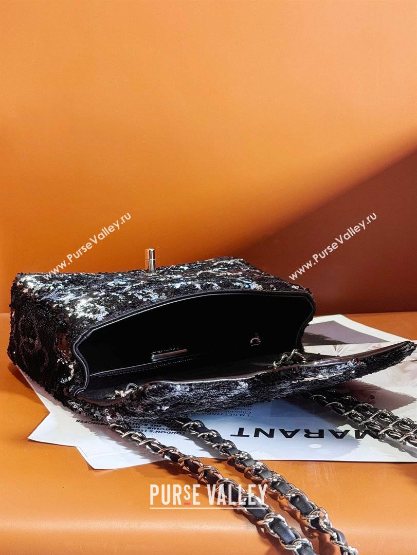 Chanel Sequins Evening Bag AS4297 Black 01 2023 (YEZI-23110136)