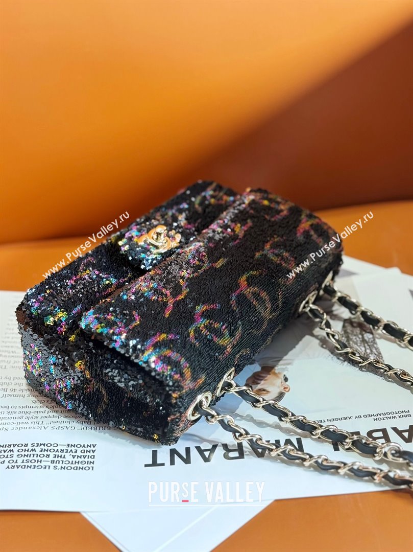 Chanel Sequins Evening Bag AS4297 Black 02 2023 (YEZI-23110137)