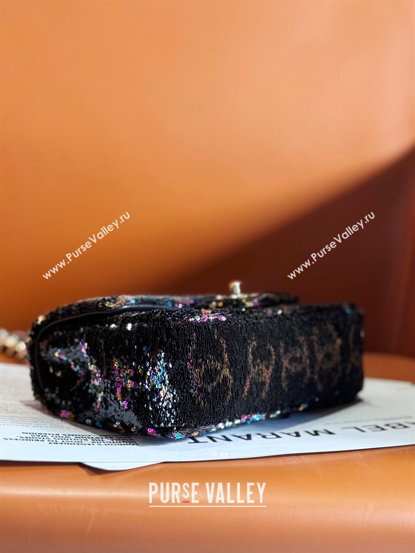 Chanel Sequins Evening Bag AS4297 Black 02 2023 (YEZI-23110137)