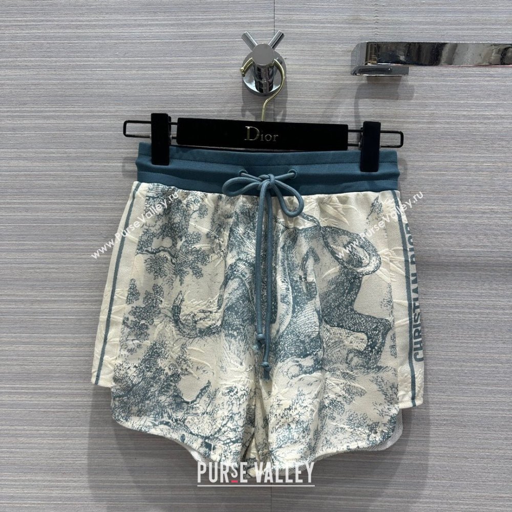 Dior Top and Shorts D051707 Blue 2024 (Q-24051707)