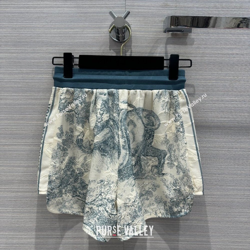 Dior Top and Shorts D051707 Blue 2024 (Q-24051707)