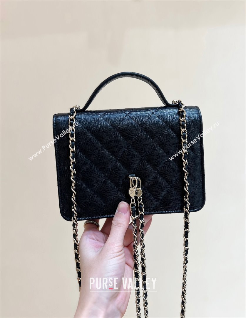 Chanel Grained Calfskin Backpack AP4406 Black 2025 Top Quality (SHUNY-24121814)