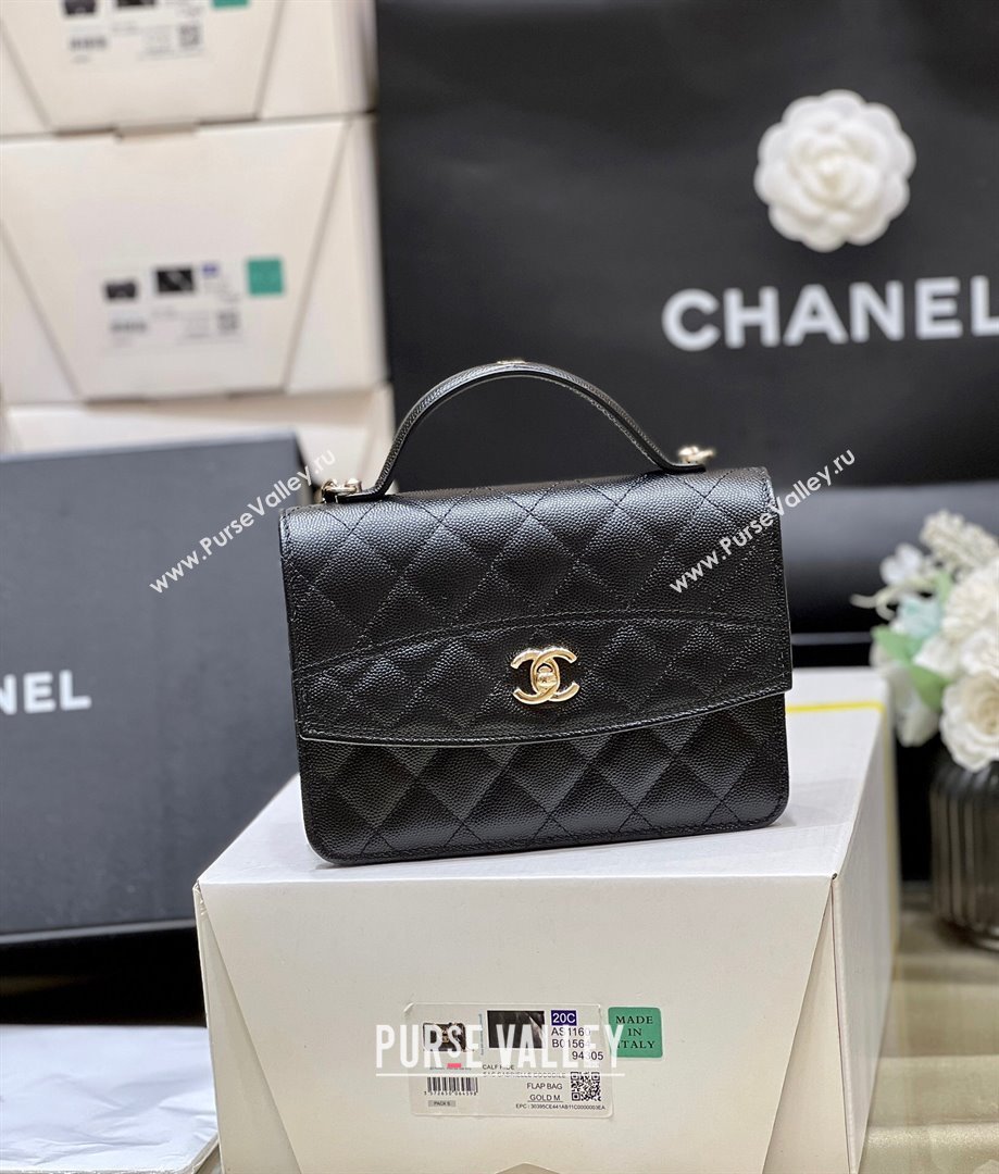 Chanel Grained Calfskin Backpack AP4406 Black 2025 Top Quality (SHUNY-24121814)